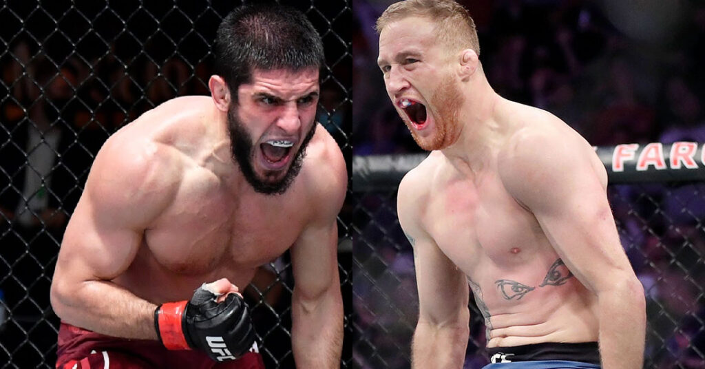 Justin Gaethje rzuca wyzwanie Islamowi Makhachevowi. Ten odpowiada: „A więc idziemy na wojnę”