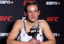 Miesha Tate jest zadowolona ze swojego występu na gali UFC Vegas 43: „Przegrałam przez decyzję, ale zrobiłam rzeczy, jakich nigdy wcześniej nie robiłam”