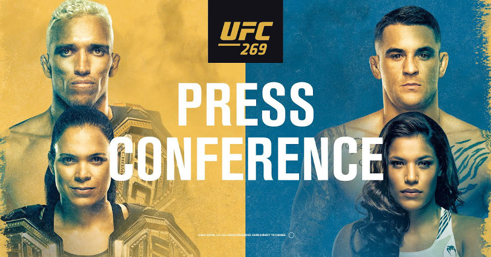 Konferencja prasowa przed UFC 269 z udziałem głównych bohaterów. Oglądaj na żywo od 02:00 [WIDEO]