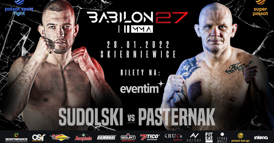 Babilon MMA 27: Sudolski vs. Pasternak – karta walk. Gdzie i jak oglądać?