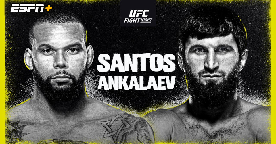 UFC Vegas 50: Santos vs. Ankalaev – karta walk. Gdzie i jak oglądać?