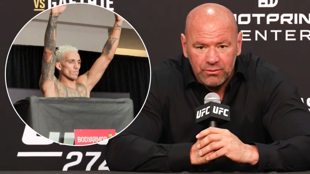 „Koszmar” – Dana White komentuje kontrowersje związane z ważeniem przed UFC 274 i utratą pasa przez Oliveirę