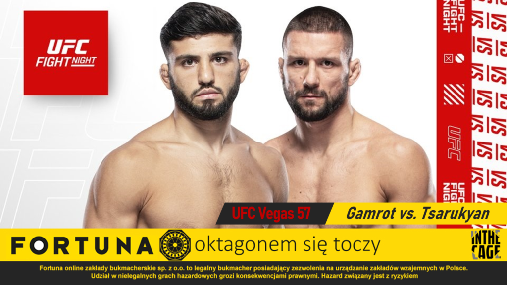 Czy Mateusz Gamrot zgarnie kolejną wygraną w UFC? Typowanie i kursy na walkę z Tsarukyanem | UFC Vegas 57