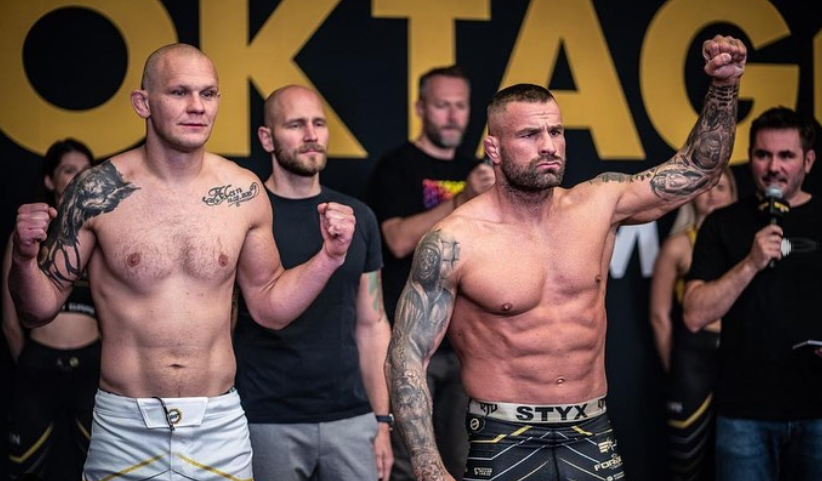 OKTAGON MMA 33: Karlos Vemola poddaje Michała Pasternaka trójkątem rękoma w pierwszej rundzie