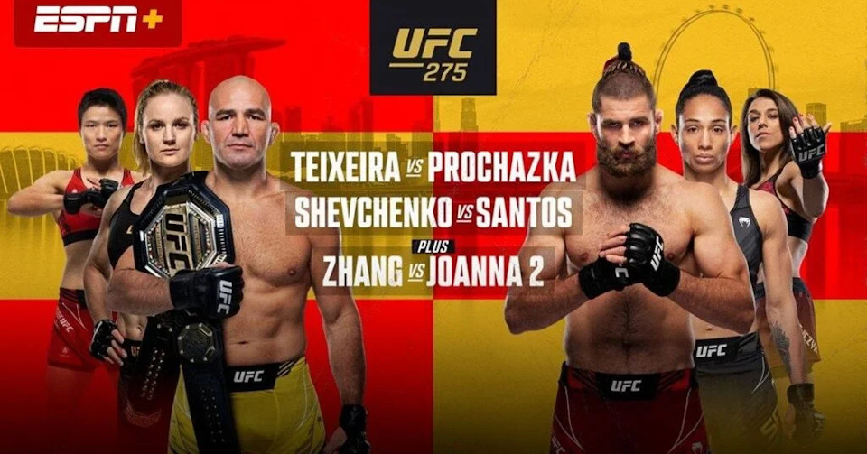 UFC 275: Teixeira vs. Prochazka – wyniki. Jędrzejczyk znokautowana