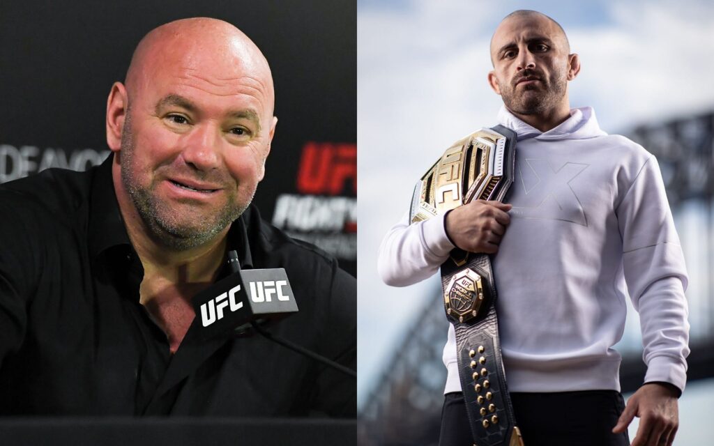 „Ten facet może robić, co chce” – Dana White daje Alexowi Volkanovskiemu zielone światło na przejście do wagi lekkiej