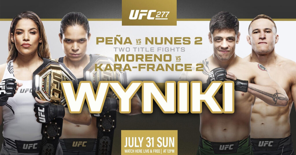 UFC 277 – wyniki. Amanda Nunes odzyskuje pas, Moreno tymczasowym mistrzem!