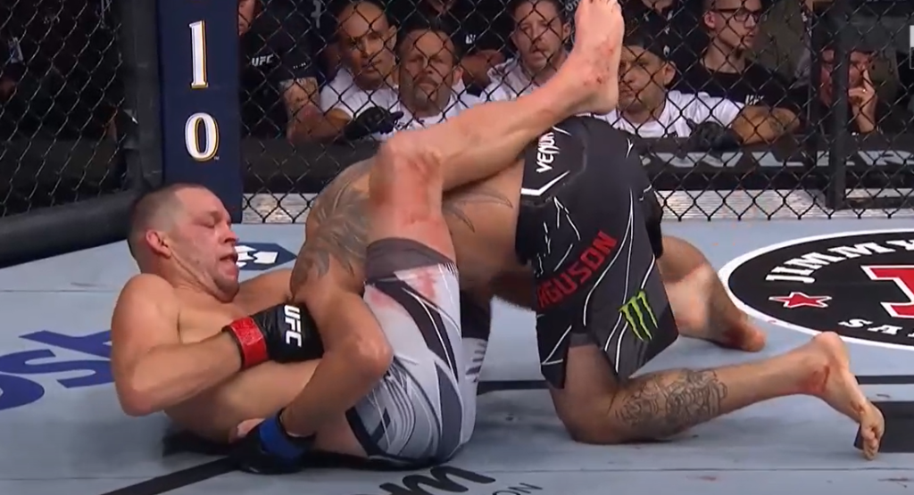 UFC 279: Nate Diaz udusił Tony’ego Fergusona w 4. rundzie! [WIDEO]