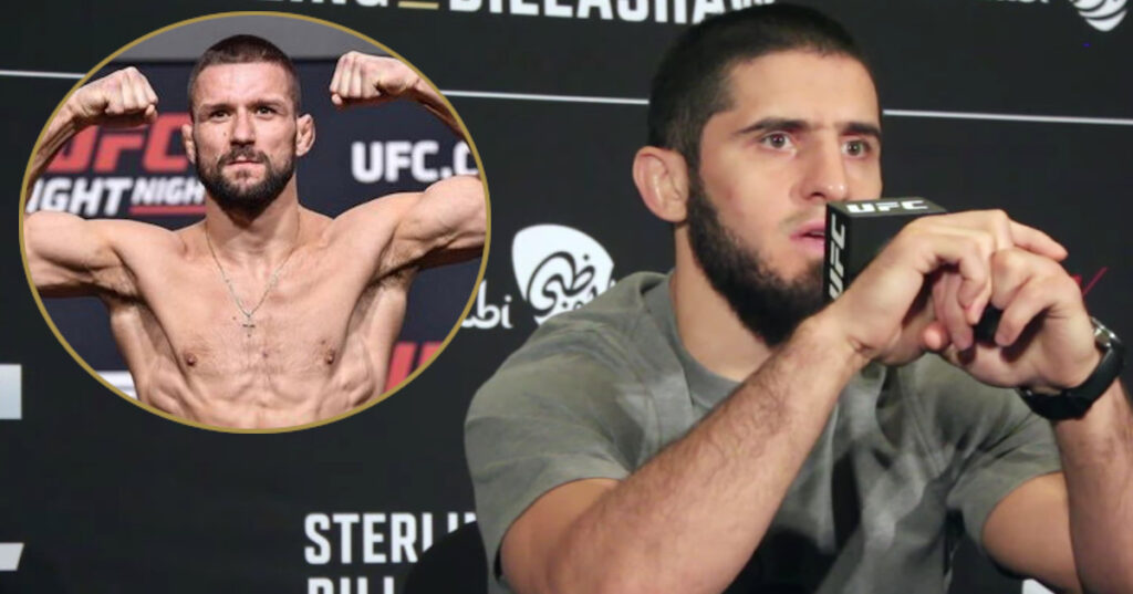 „Znałem go, zanim przyszedł do UFC” – pretendent do pasa, Islam Makhachev, z poważaniem o Gamrocie