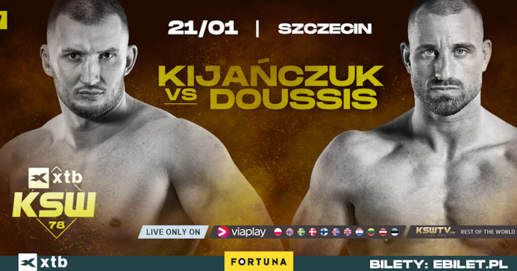 Rafał Kijańczuk vs. Marc Doussis dodane do rozpiski gali XTB KSW 78