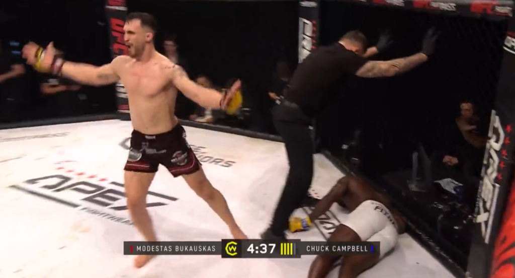 Cage Warriors 148 – wyniki. Brutalny nokaut Bukauskasa w walce o pas [WIDEO]