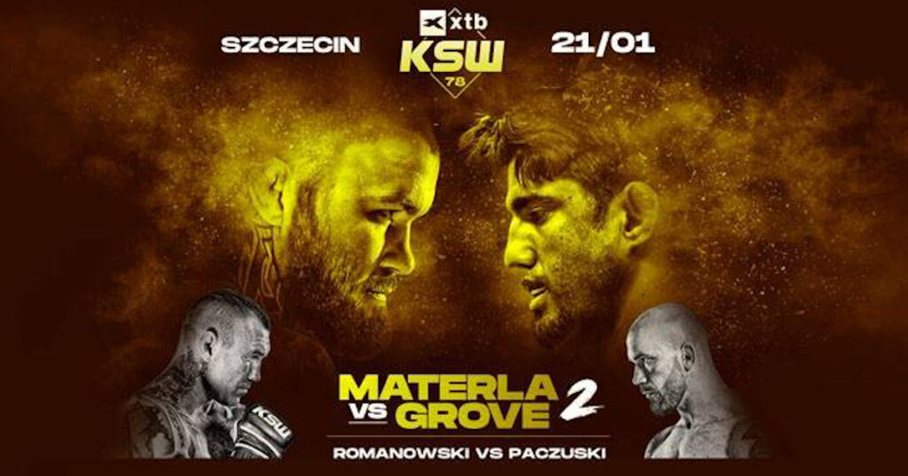 XTB KSW 78: Materla vs. Grove 2 – karta walk. Gdzie i jak oglądać?