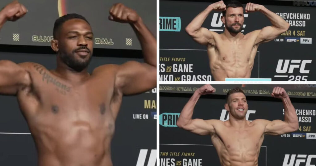 UFC 285 – wyniki ważenia. Jones cięższy od Gane’a! Gamrot i Du Plessis w limicie