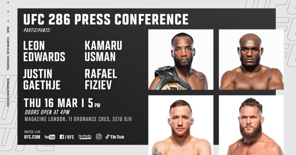 Konferencja prasowa przed UFC 286. Oglądaj na żywo od 18:00 [WIDEO]