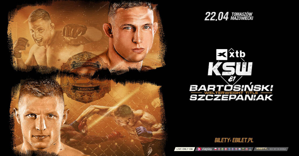 XTB KSW 81: Bartosiński vs. Szczepaniak – karta walk. Gdzie i jak oglądać?