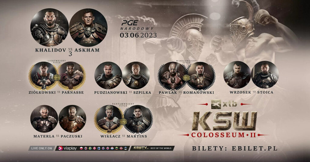 XTB KSW Colosseum 2 – karta walk. Gdzie i jak oglądać?