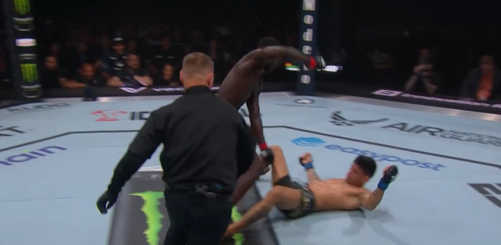 UFC Jacksonville: Onama brutalnie nokautuje Santosa [WIDEO]