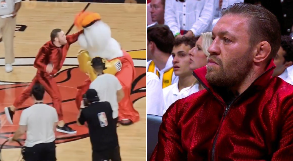 Conor McGregor znokautował maskotę podczas finałów NBA [WIDEO]