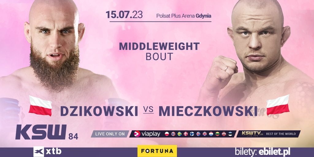 Dzikowski vs. Mieczkowski dodane do karty KSW 84