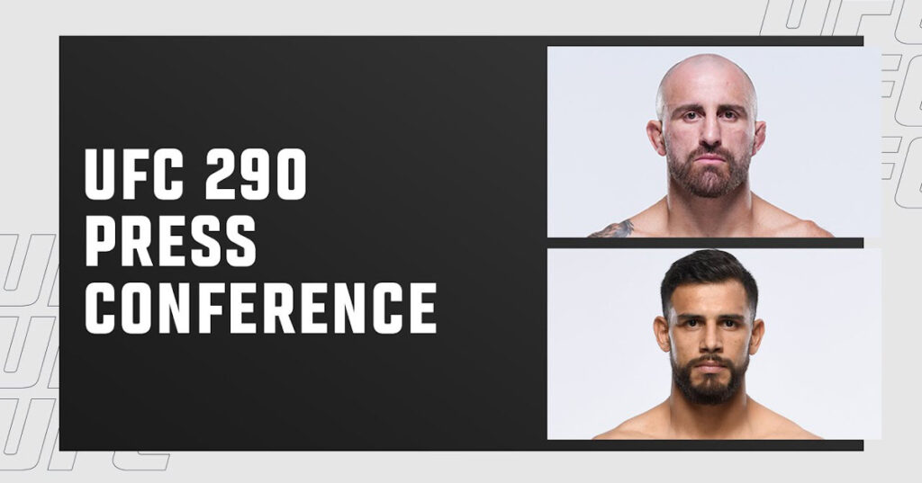 Konferencja przed UFC 290. Oglądaj na żywo [WIDEO]