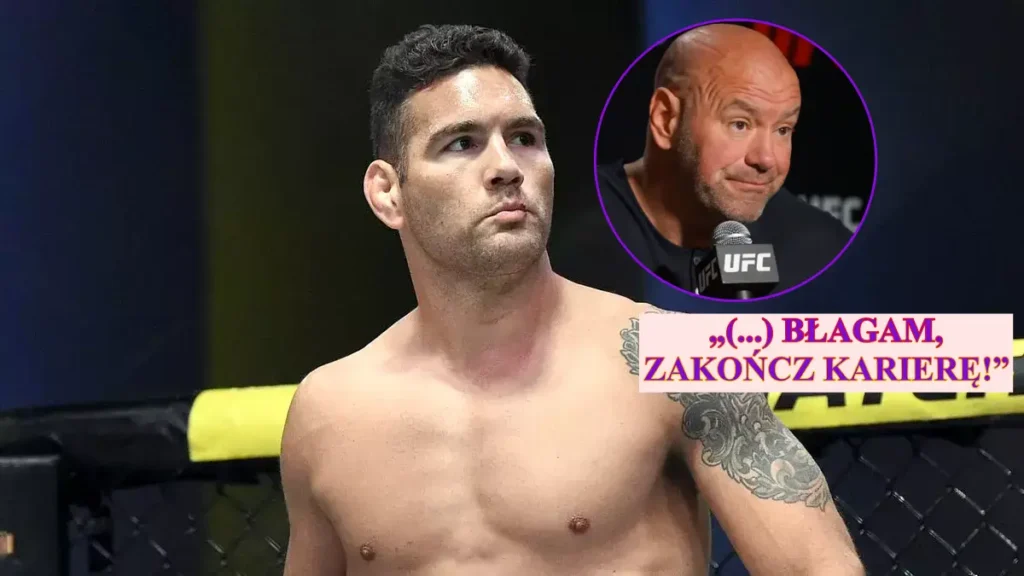 Dana White prosi Weidmana o zakończenie sportowej kariery. Były mistrz odpowiada