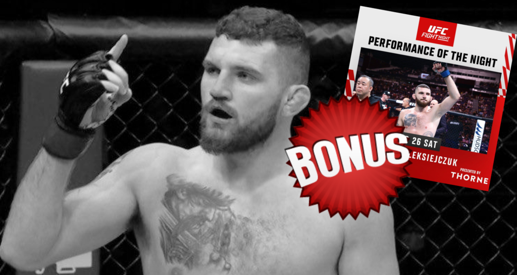 50 000 $ dla Michała Oleksiejczuka! Bonusy po UFC Singapore rozdane!