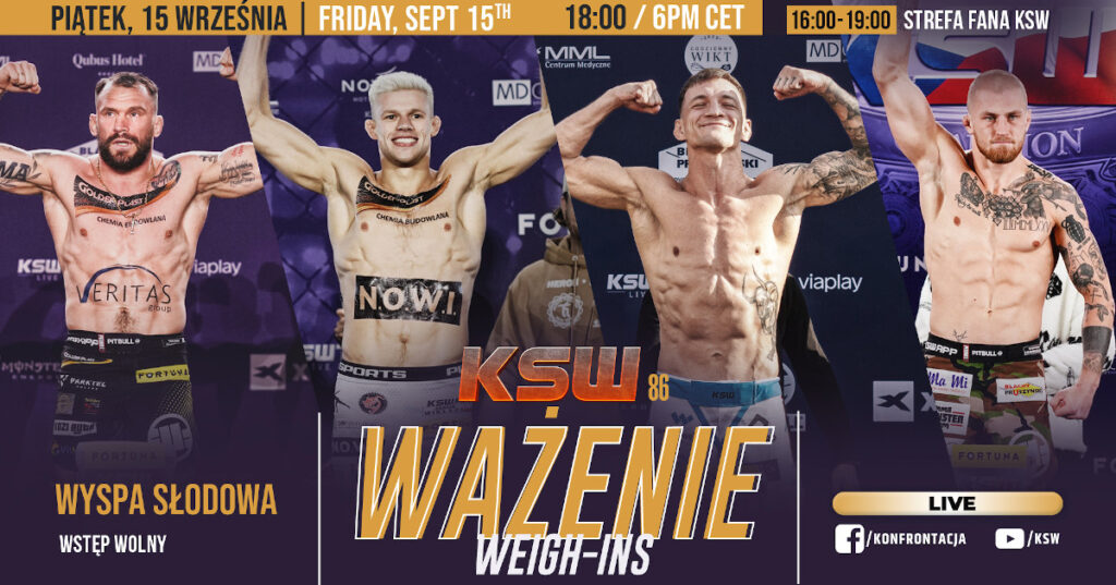 Q&A i ceremonia ważenia przed KSW 86 [WIDEO]