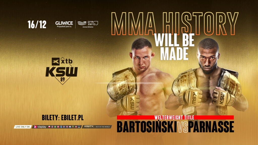 Parnasse w drodze po trzeci pas! Hitowe zestawienie z Bartosińskim main eventem XTB KSW 89!