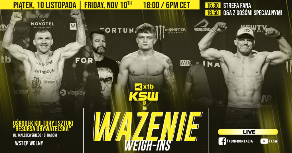 Q&A i ceremonia ważenia przed XTB KSW 88 [WIDEO]