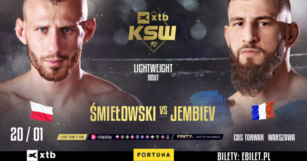 Dawid Śmiełowski vs. Ramzan Jembiev na KSW 90