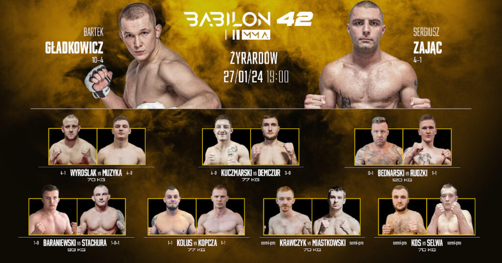 Babilon MMA 42 – pełna karta walk