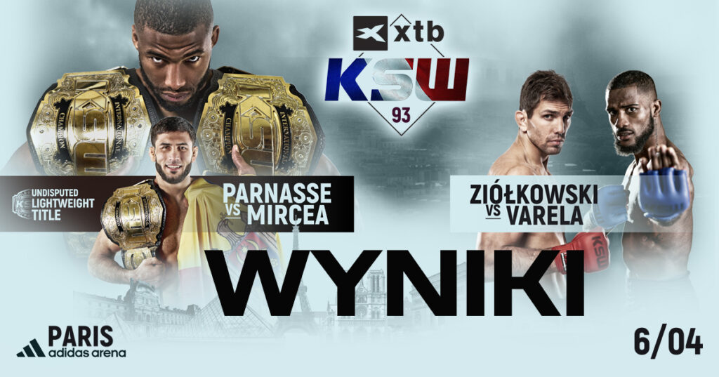 XTB KSW 93 Paryż – WYNIKI