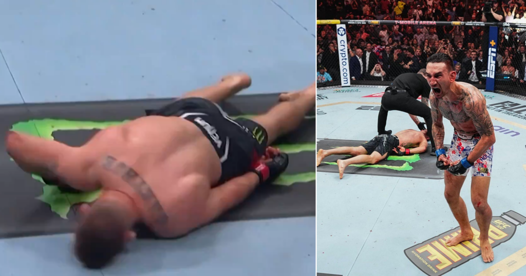 UFC 300: Holloway potwornie ciężko nokautuje Gaethje SEKUNDĘ przed końcem walki! [WIDEO]