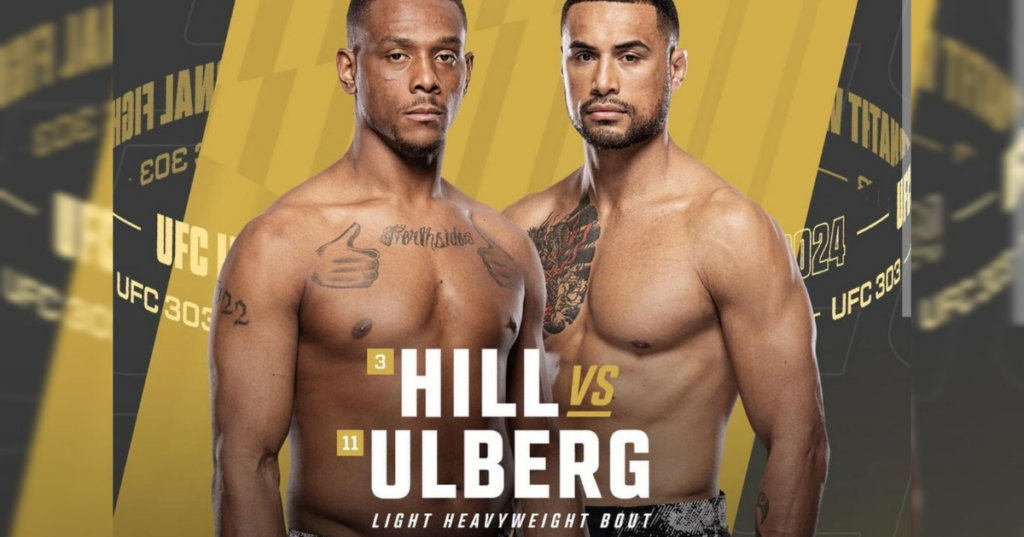 Jamahal Hill vs Carlos Ulberg na UFC 303