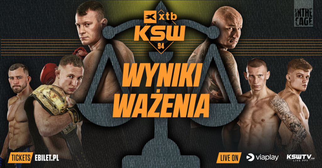 XTB KSW 94 – wyniki ważenia. Walki mistrzowskie potwierdzone!