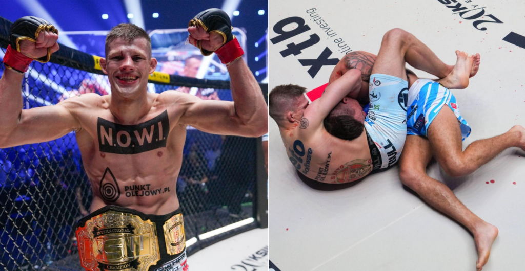 KSW 95: Wikłacz brutalnie dusi Przybysza do nieprzytomności [WIDEO]