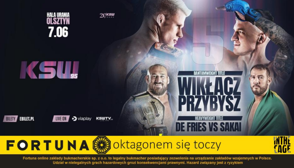 KSW 95 – pas na szali w dwóch walkach. Typowanie i kursy