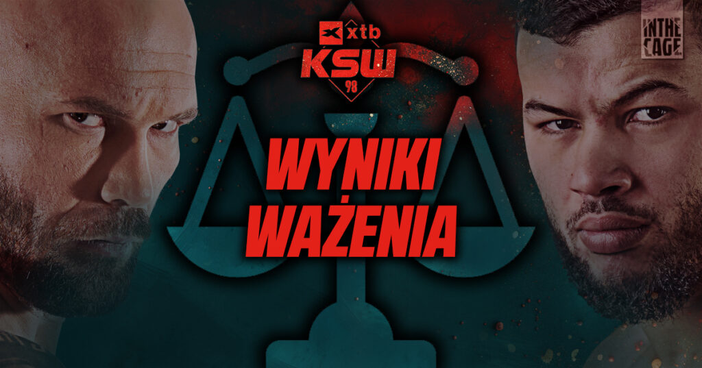 XTB KSW 98 – wyniki ważenia. Jeden zawodnik poza limitem.