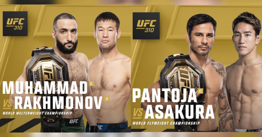 Dwa mistrzowskie starcia dodane do rozpiski UFC 310