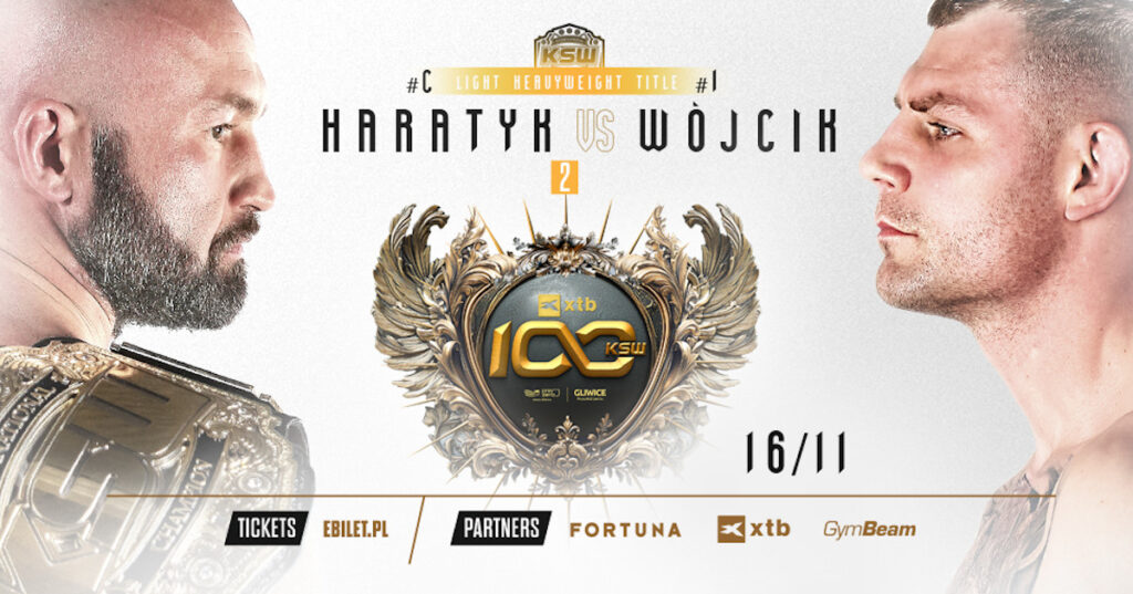 Mistrzowskie starcie na XTB KSW 100! Haratyk podejmie Wójcika