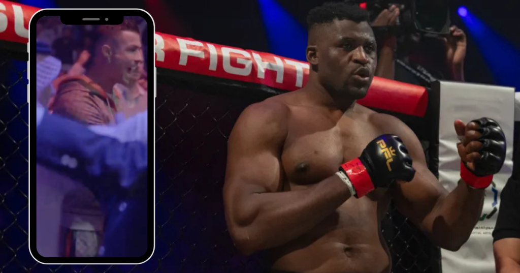 Euforia! Reakcja Cristiano Ronaldo na wygraną Ngannou [WIDEO]