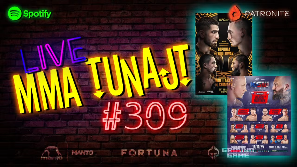 MMA TuNajt #309 | KSW 99 – podsumowanie | Kto za PUDZIANA? | Canal+ vs ViaPlay | UFC 308 – zapowiedź [PODCAST]