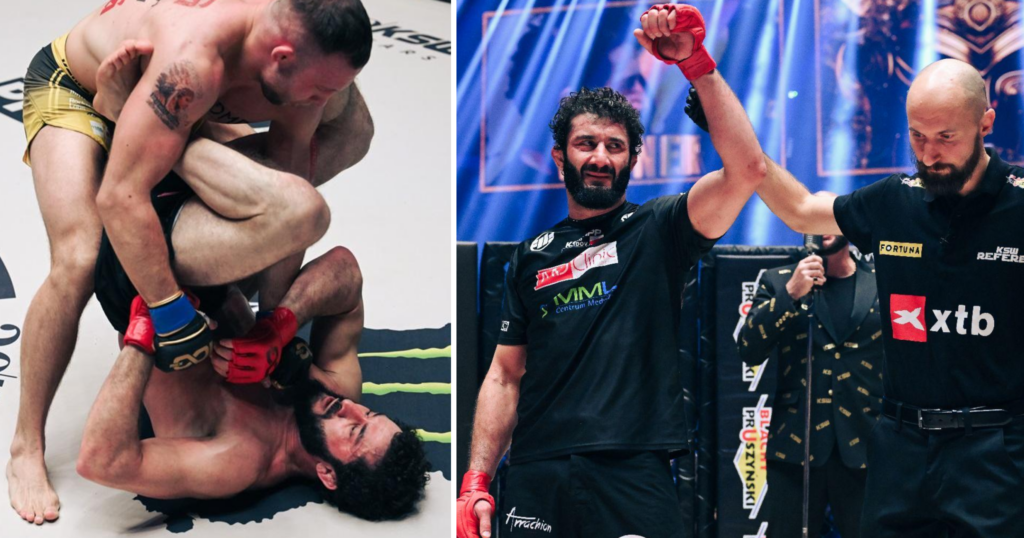 XTB KSW 100: SZOK! Mamed Khalidov poddał Bartosińskiego! [WIDEO]