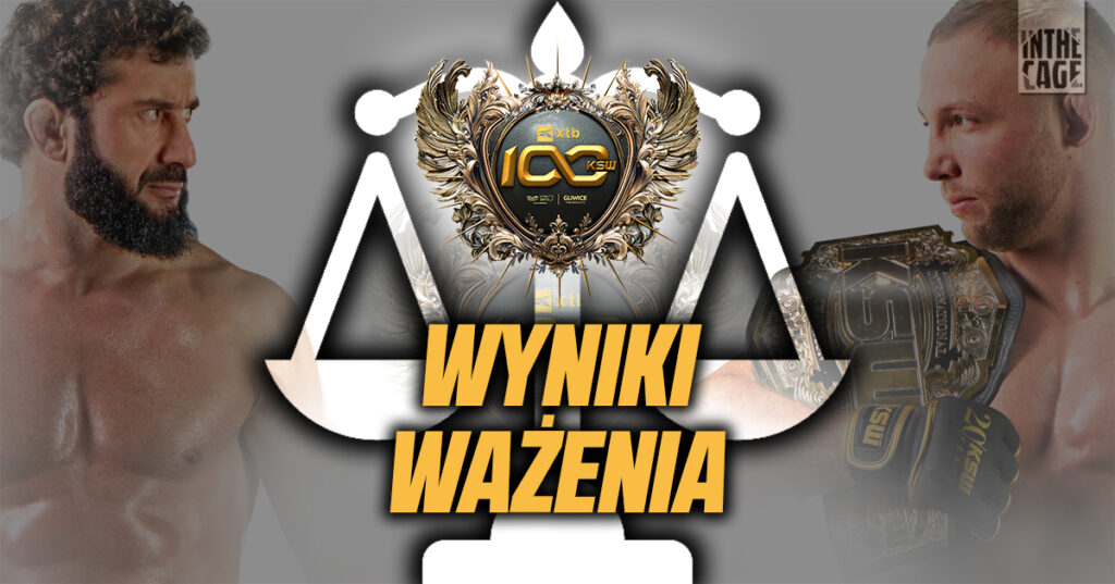 XTB KSW 100 – wyniki ważenia