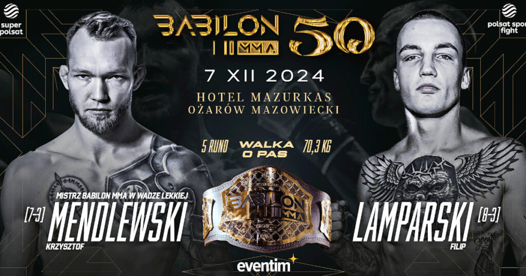 Ogłoszono Babilon MMA 50. Main eventem walka o pas!