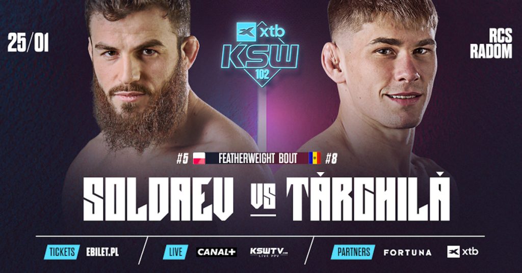 Soldaev zmierzy się z Tarchilą na gali XTB KSW 102