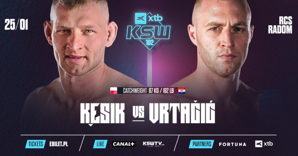 Cezariusz Kęsik z nowym rywalem na galę XTB KSW 102