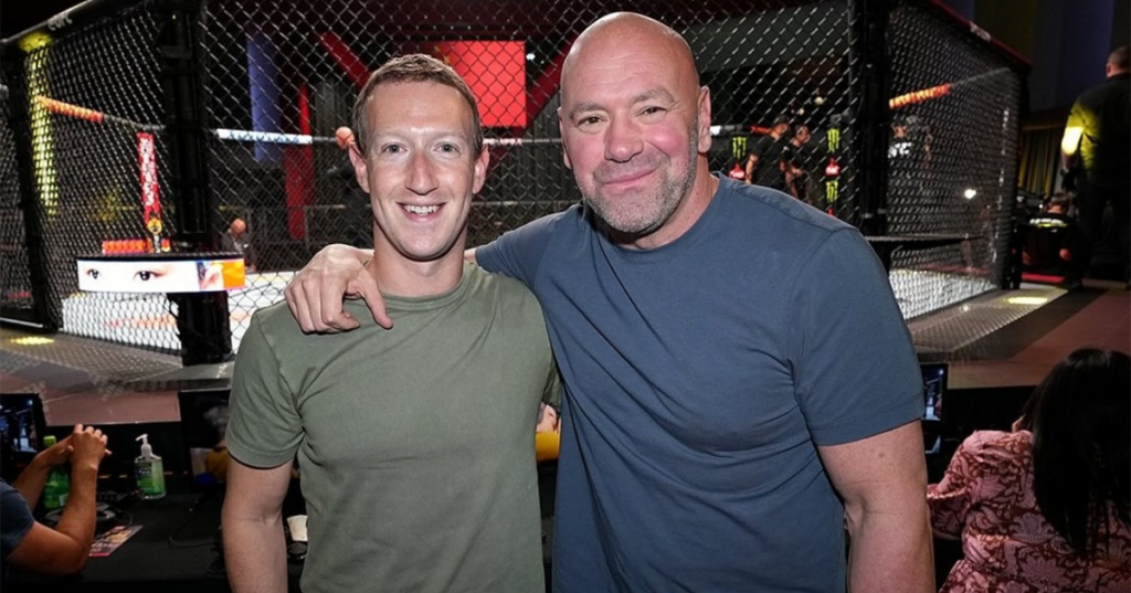 Dana White i Mark Zuckerberg rozpoczynają współpracę