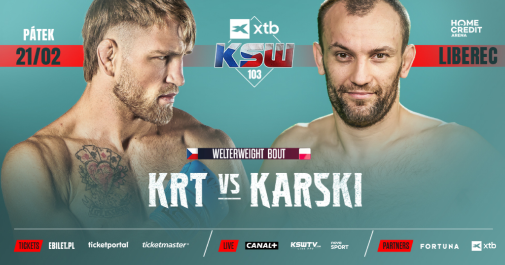 Steven Krt zmierzy się z Kacprem Karskim na XTB KSW 103 w Czechach