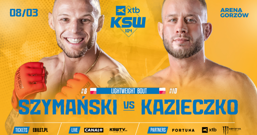 Starcie Szymański – Kazieczko wzbogaci kartę XTB KSW 104 w Gorzowie